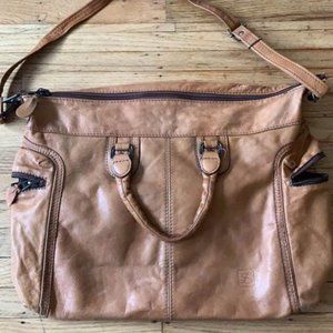 Brown Leather Weekend Bag